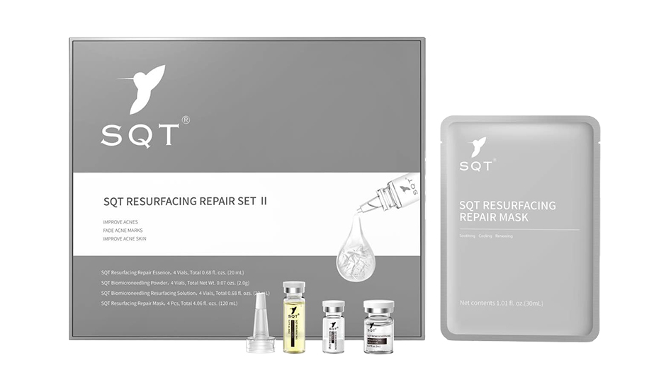SQT® Resurfacing Reparatur Set II zur Akne-Behandlung im Kosmetikstudio für eine Verbessung von Akne